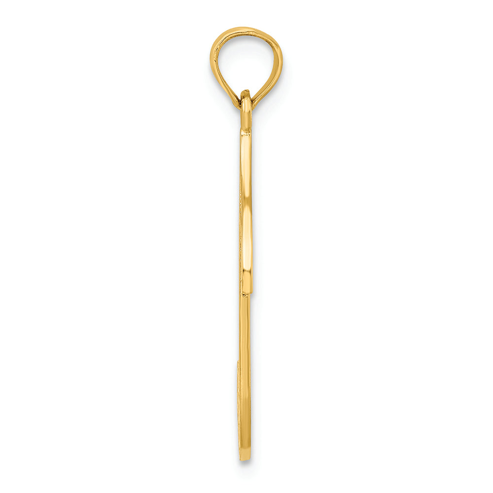 FJC Finejewelers 14k Yellow Gold Music Note Charm