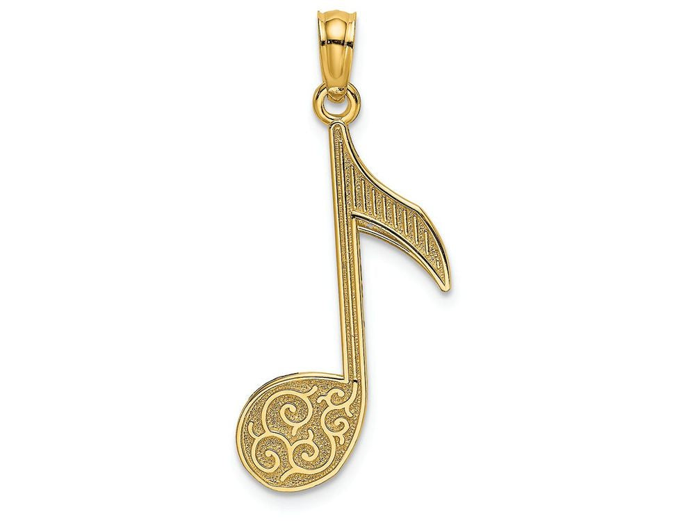 FJC Finejewelers 14k Yellow Gold Music Note Charm