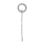 FJC Finejewelers 14k White Gold Polished Treble Clef Charm