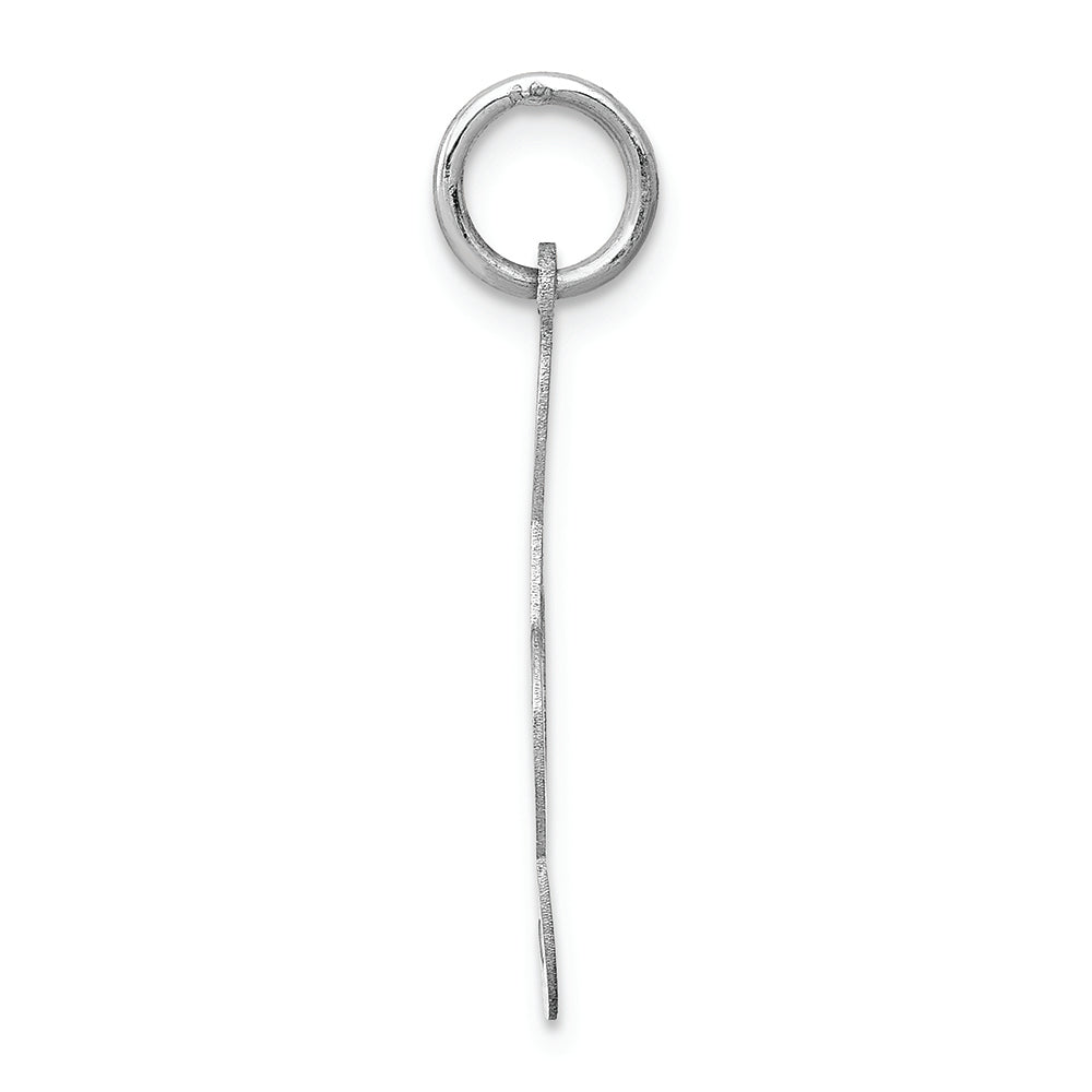 FJC Finejewelers 14k White Gold Polished Treble Clef Charm