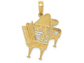 FJC Finejewelers 14k Yellow Gold Piano Charm