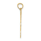 FJC Finejewelers 14k Yellow Gold Cheerleader with Pom-poms Charm
