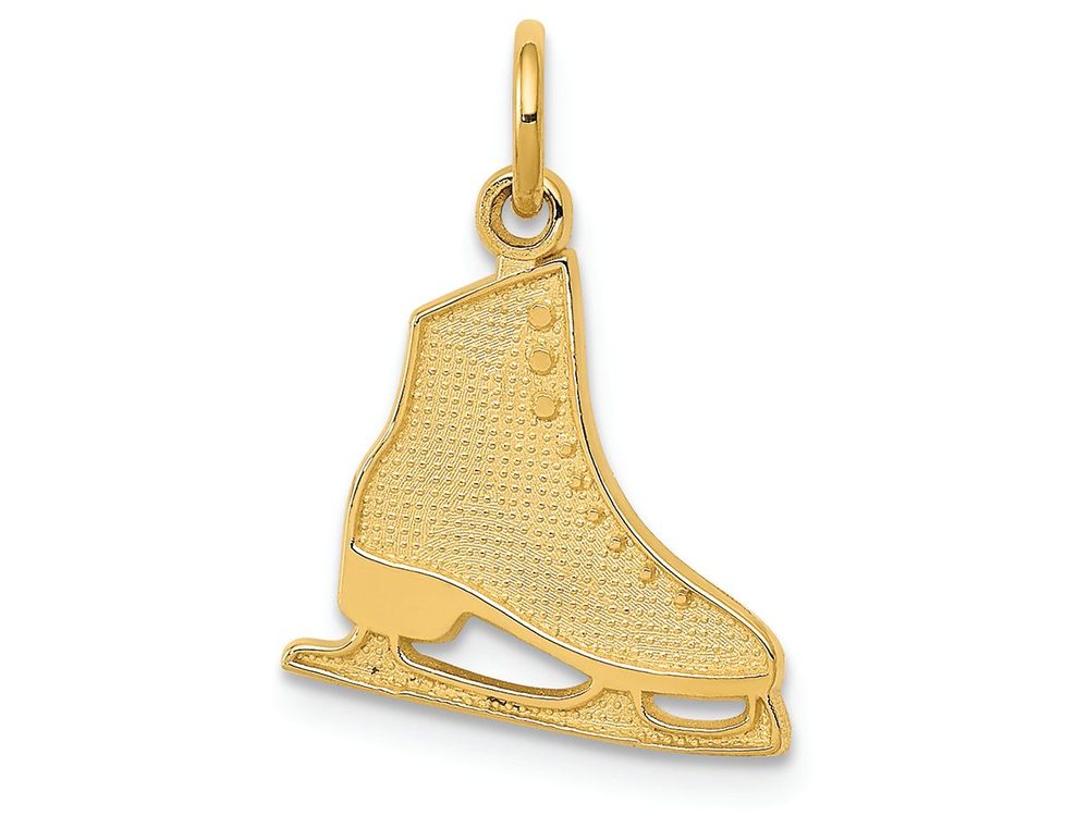 FJC Finejewelers 14k Yellow Gold Figure Skate Charm
