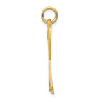 FJC Finejewelers 14k Yellow Gold Ski Poles Charm