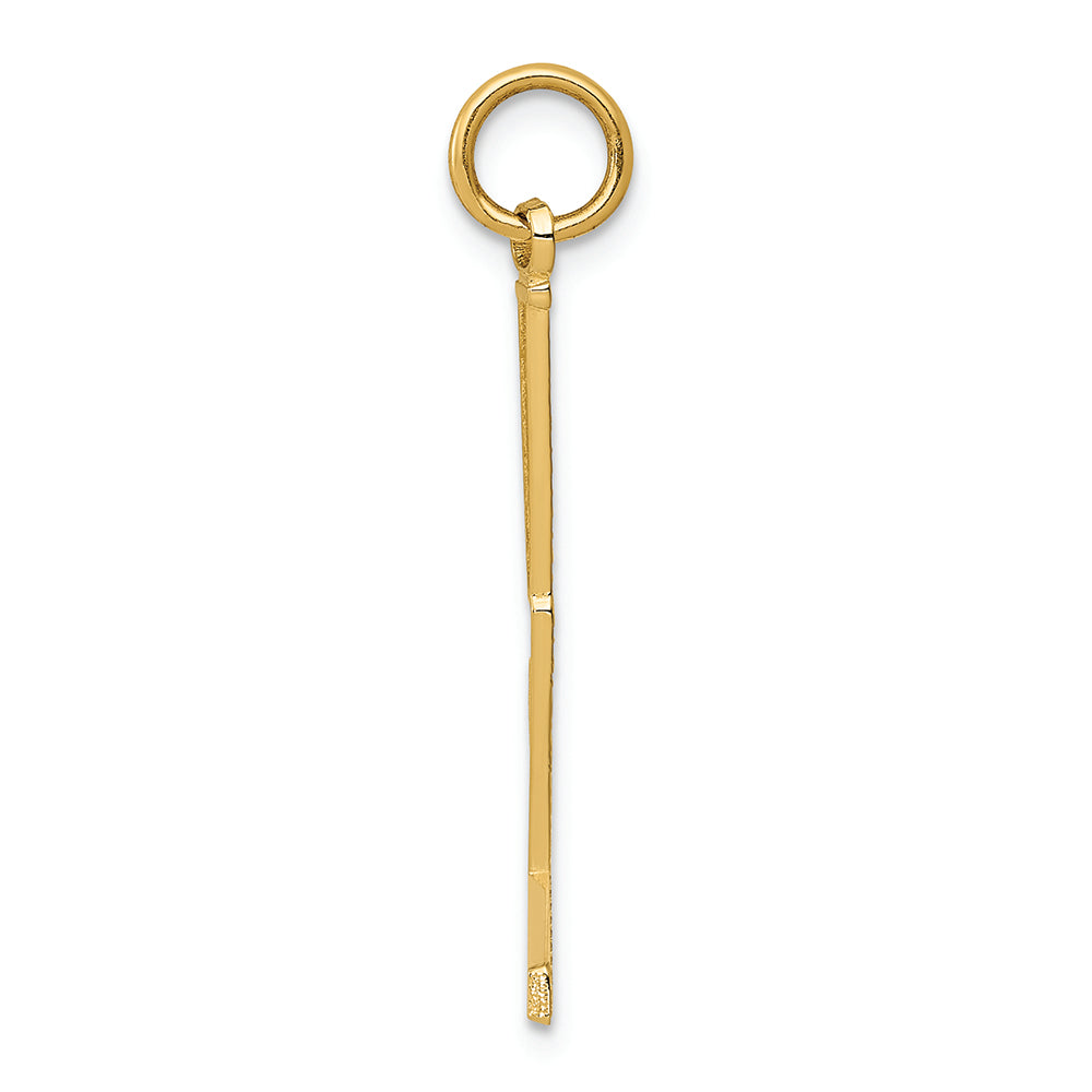 FJC Finejewelers 14k Yellow Gold Goalie Stick Charm