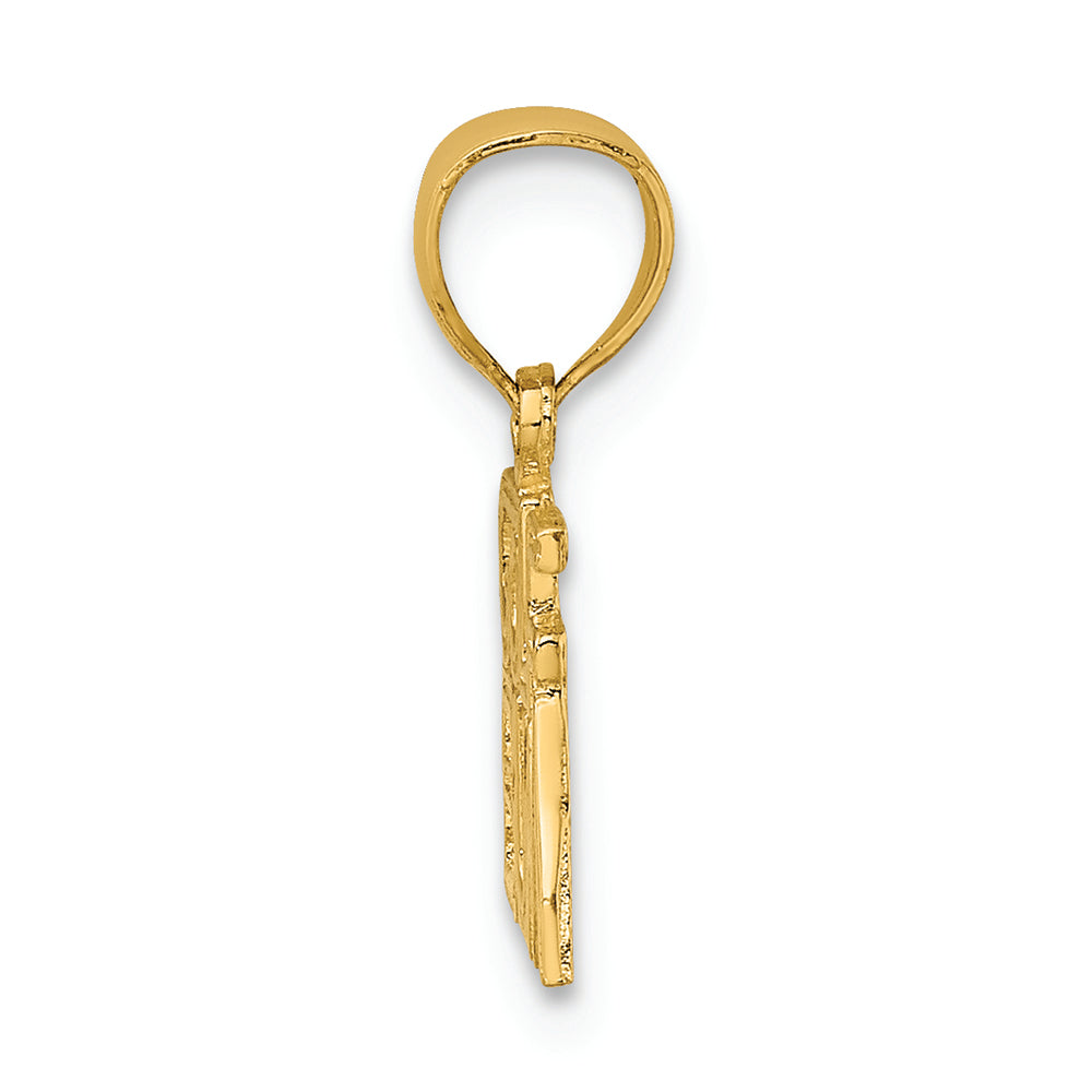 FJC Finejewelers 14k Yellow Gold Golf Bum Charm