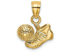 FJC Finejewelers 14k Yellow Gold Soccer Ball with Shoe Charm