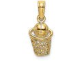 FJC Finejewelers 14k Yellow Gold Basketball with Net Charm