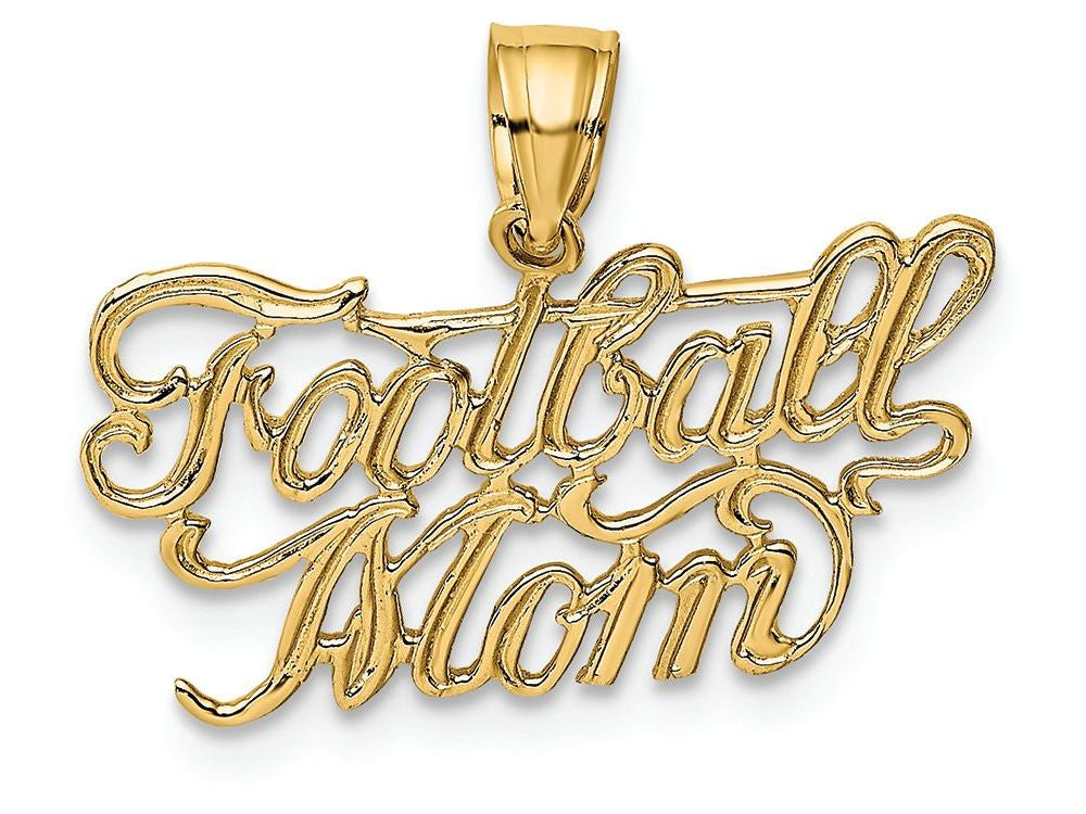 FJC Finejewelers 14k Yellow Gold Football Mom Charm
