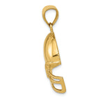 FJC Finejewelers 14k Yellow Gold Football Helmet Charm
