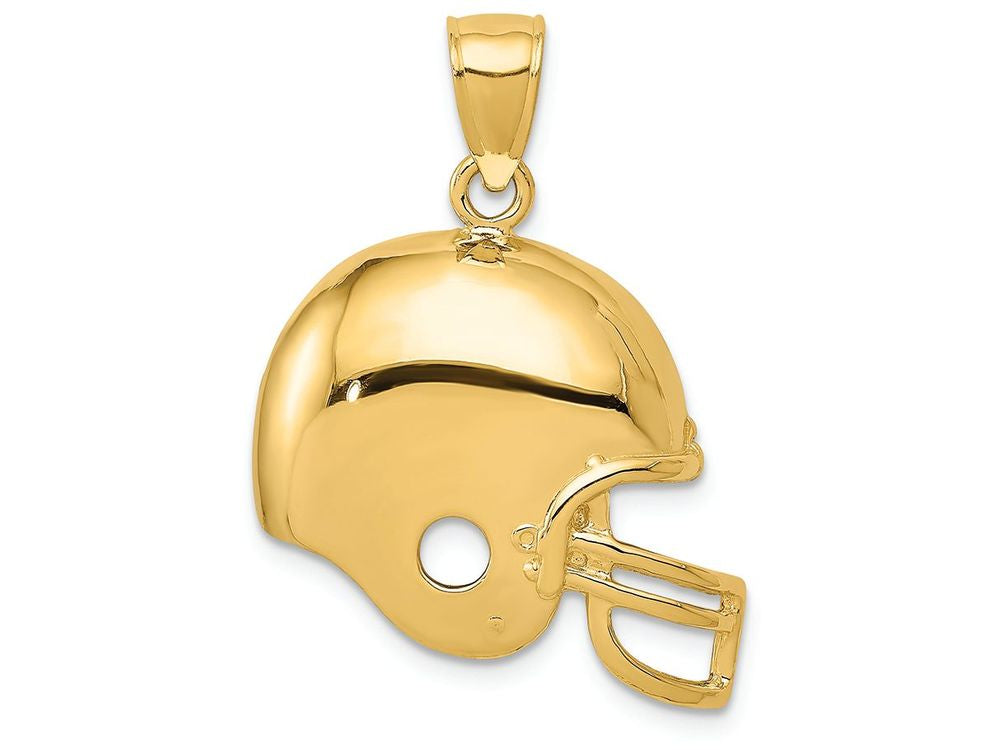 FJC Finejewelers 14k Yellow Gold Football Helmet Charm