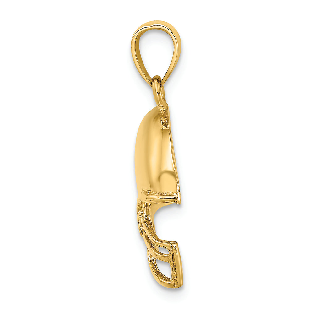 FJC Finejewelers 14k Yellow Gold Football Helmet Charm