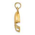 FJC Finejewelers 14k Yellow Gold Football Helmet Charm