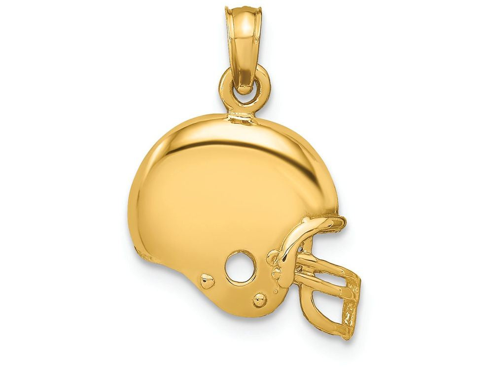 FJC Finejewelers 14k Yellow Gold Football Helmet Charm