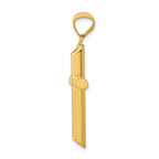 FJC Finejewelers 14k Yellow Gold 3d Polished Hollow Cross Charm