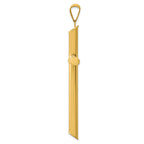FJC Finejewelers 14k Yellow Gold 3d Polished Hollow Cross Charm