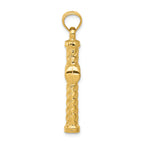 FJC Finejewelers 14k Yellow Gold Reversible Bright Cut Cross Charm