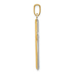 FJC Finejewelers 14k with with Rhodium Reversible Cross Charm