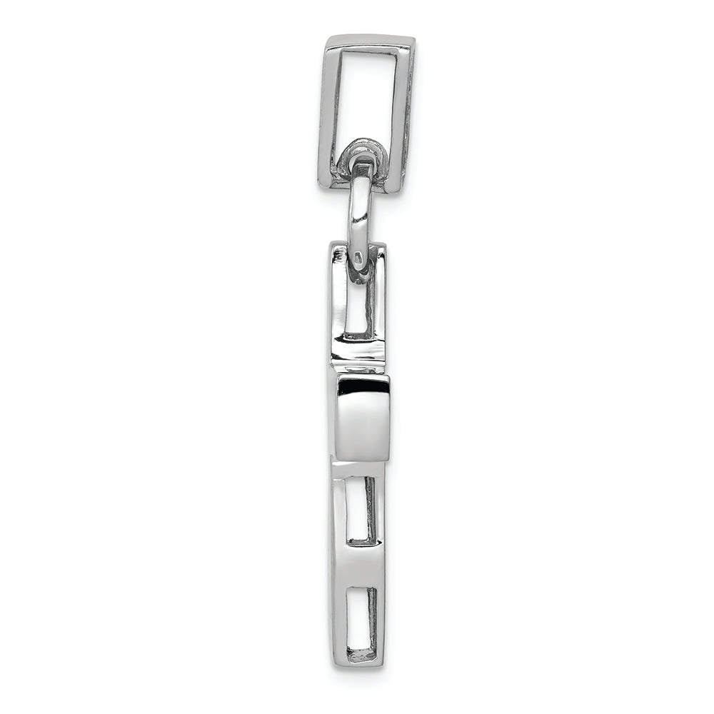 FJC Finejewelers 14k White Gold Modern Cross Charm