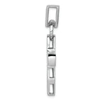 FJC Finejewelers 14k White Gold Modern Cross Charm