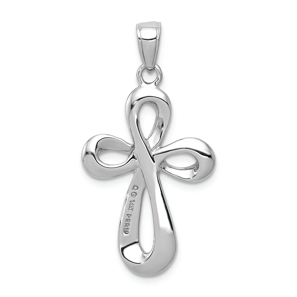 FJC Finejewelers 14k White Gold Cross Charm
