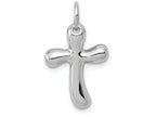 FJC Finejewelers 14k White Gold Small Freeform Cross Charm