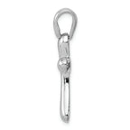 FJC Finejewelers 14k White Gold Freeform Cross Charm