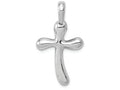 FJC Finejewelers 14k White Gold Freeform Cross Charm