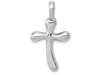 FJC Finejewelers 14k White Gold Freeform Cross Charm