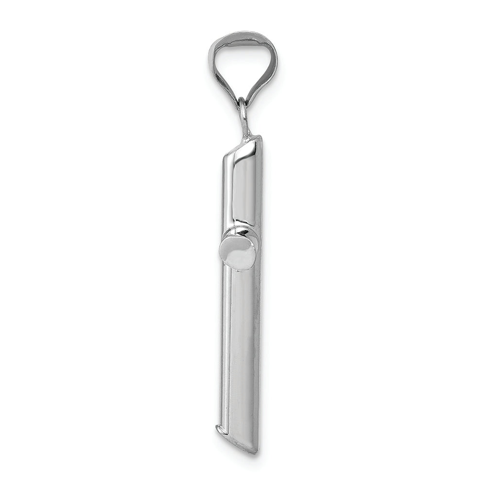 FJC Finejewelers 14k White Gold Polished Hollow Cross Charm