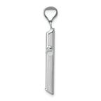 FJC Finejewelers 14k White Gold Polished Hollow Cross Charm