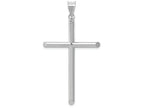 FJC Finejewelers 14k White Gold Polished Hollow Cross Charm