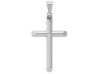 FJC Finejewelers 14k White Gold Polished Hollow Cross Charm