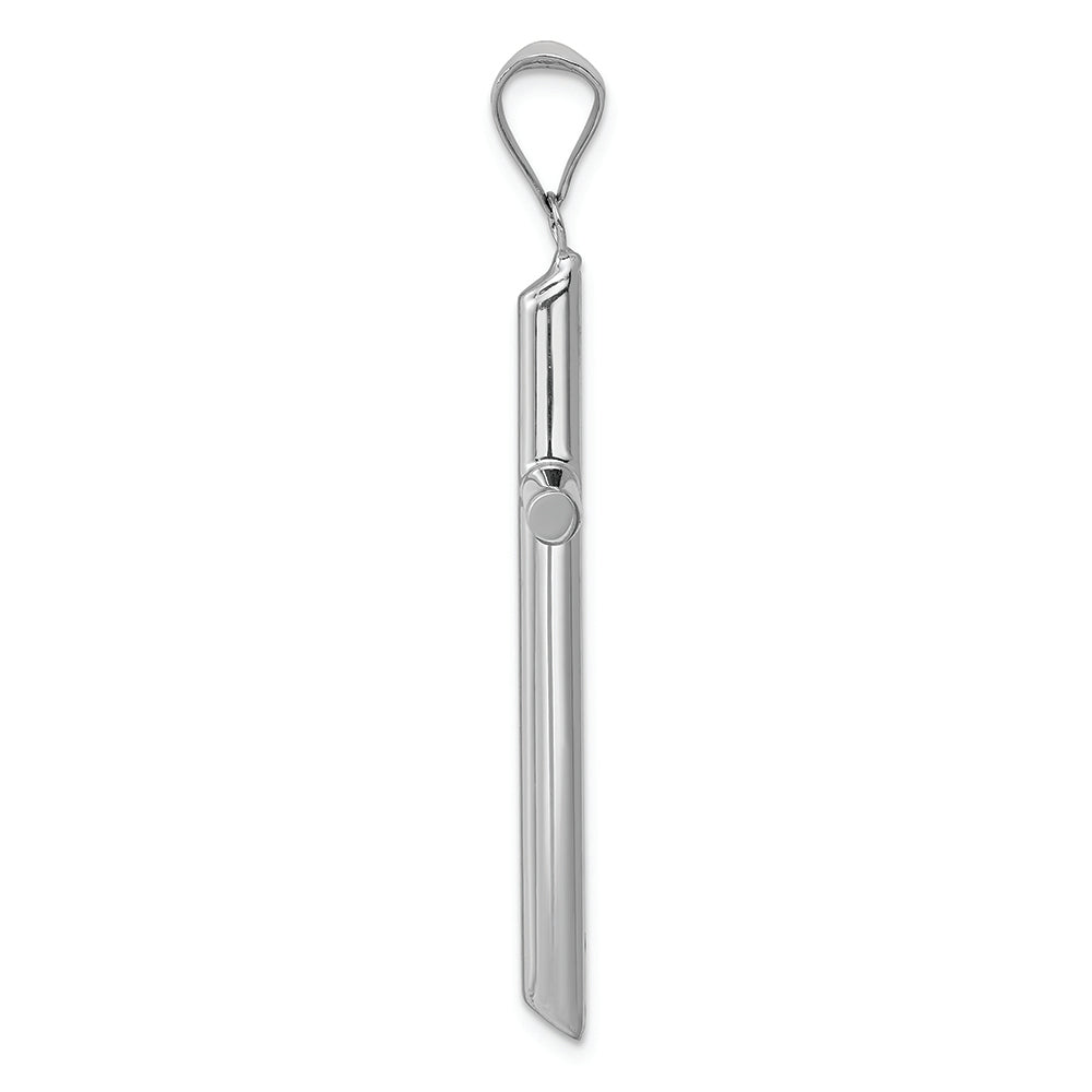 FJC Finejewelers 14k White Gold Hollow Cross Charm