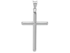 FJC Finejewelers 14k White Gold Hollow Cross Charm