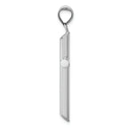 FJC Finejewelers 14k White Gold Hollow Cross Charm