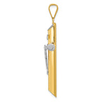FJC Finejewelers 14k Two-tone Gold with Rhodium Inri Crucifix Charm