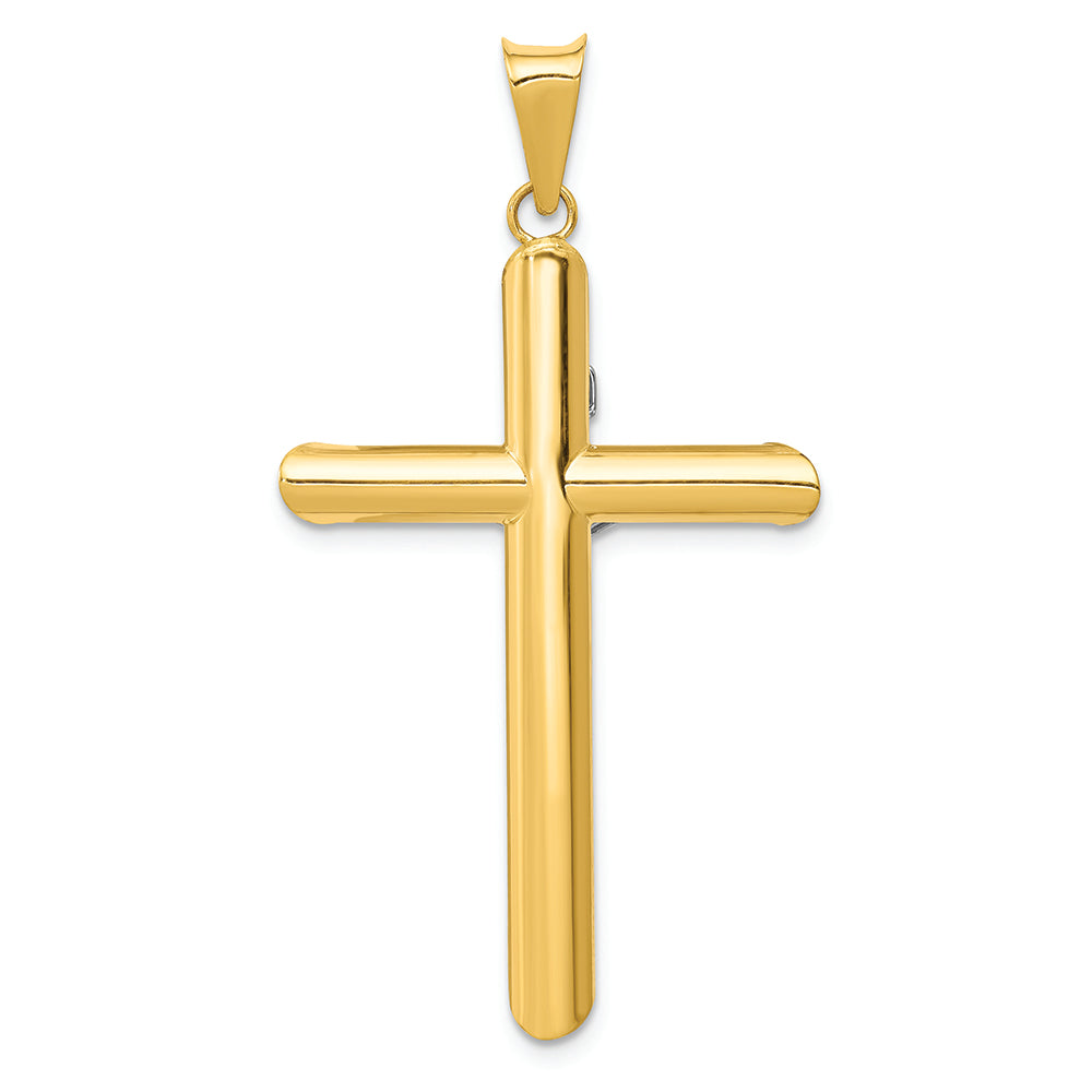FJC Finejewelers 14k Two-tone Gold with Rhodium Inri Crucifix Charm