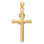 FJC Finejewelers 14k Two-tone Gold Inri Crucifix Charm