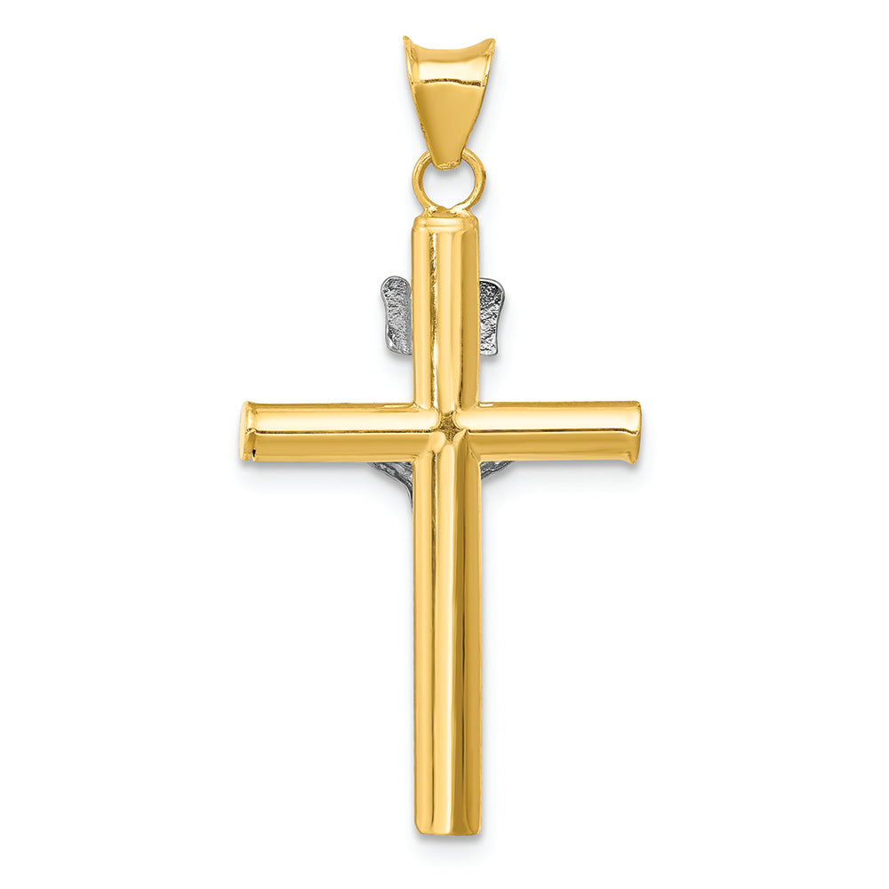 FJC Finejewelers 14k Two-tone Gold Inri Crucifix Charm