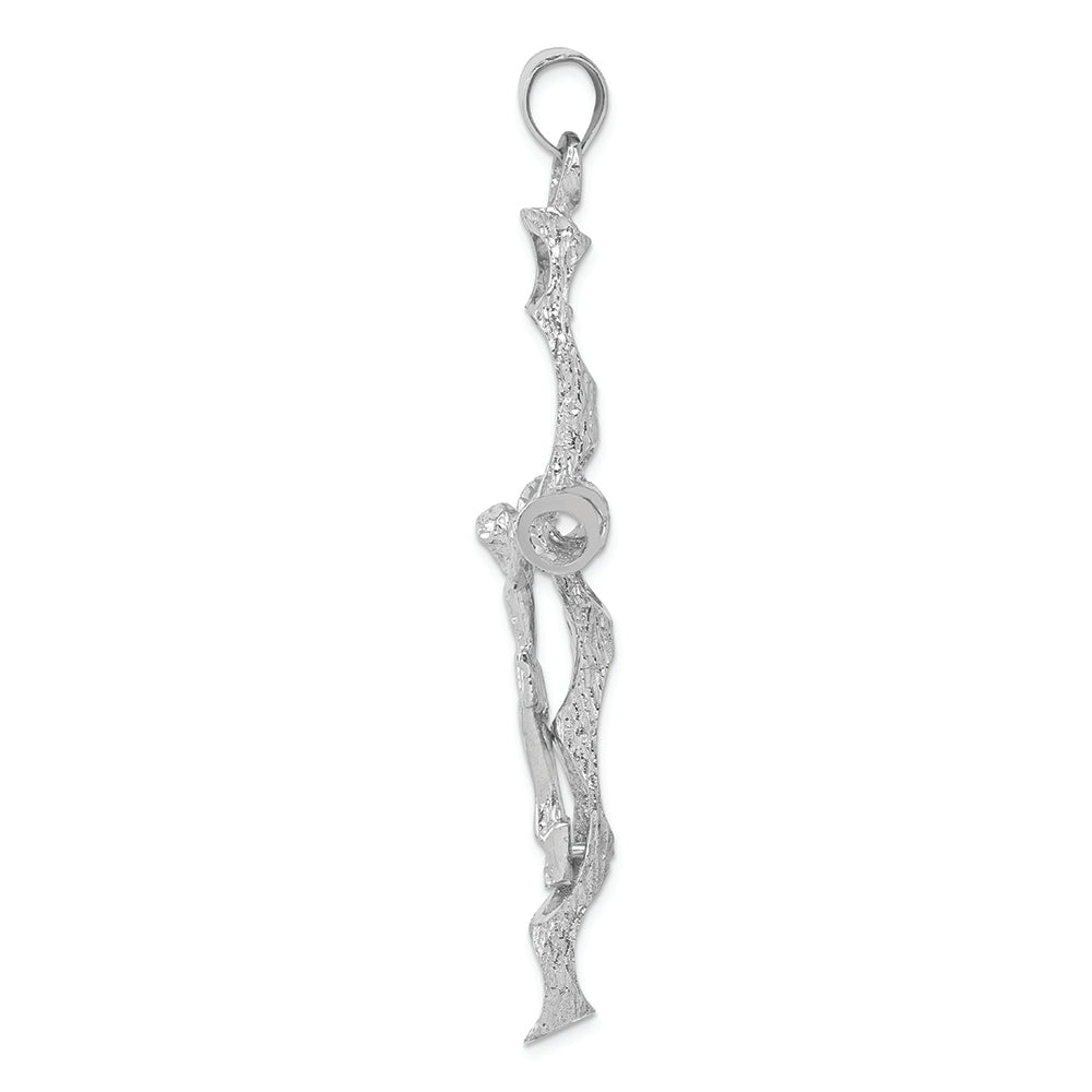 FJC Finejewelers 14k White Gold Crucifix Charm