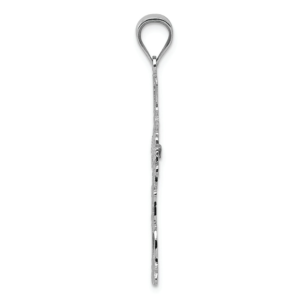FJC Finejewelers 14k White Gold Latin Cross Charm