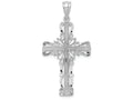 FJC Finejewelers 14k White Gold Latin Cross Charm