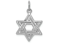 FJC Finejewelers 14k White Gold Jewish Star Charm