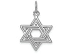 FJC Finejewelers 14k White Gold Jewish Star Charm