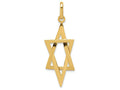 FJC Finejewelers 14k Yellow Gold Elongated Star Of David Charm