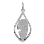 FJC Finejewelers 14k White Gold Mary Blessed Virgin Charm