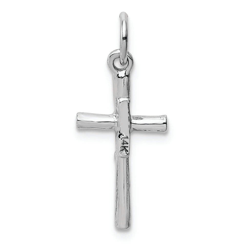 FJC Finejewelers 14k White Gold Crucifix Charm