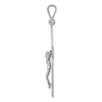 FJC Finejewelers 14k White Gold Crucifix Charm