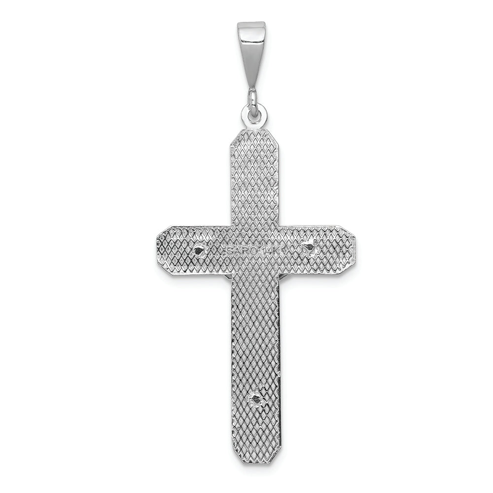 FJC Finejewelers 14k White Gold Crucifix Charm
